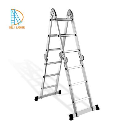 China Folding Ladders Deliladder EN131 Aluminum Ladder Factory ANSI CE CE for sale