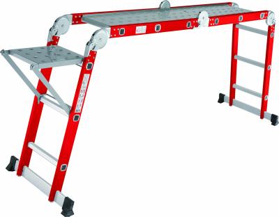 China Folding Ladders 4*3 Steps Industry FRP Fiberglass Folding Ladder for sale