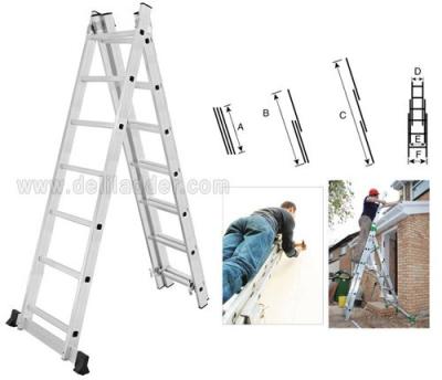 China Folding Ladders Size For 2x6 2x7 2x8 2x9 2x10 2x11 2x12 2x13 2x14 2 Section Extension Ladder for sale