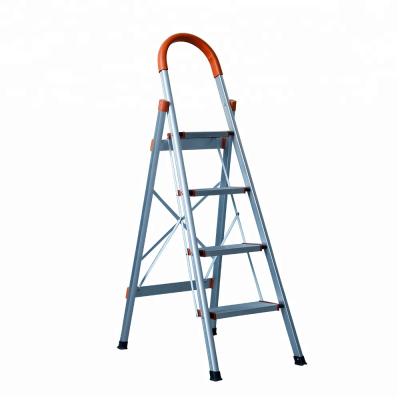 China Step Home Folding Ladders 3 Used Ladder With Lightweight Handrail Aluminio Folding D Shape Staircase for sale