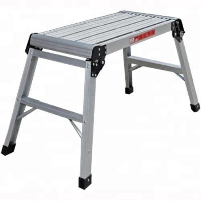 China Folding Ladders Machine Professional Aluminum Drywall Bench Lift Adjustable Step Workbench for sale