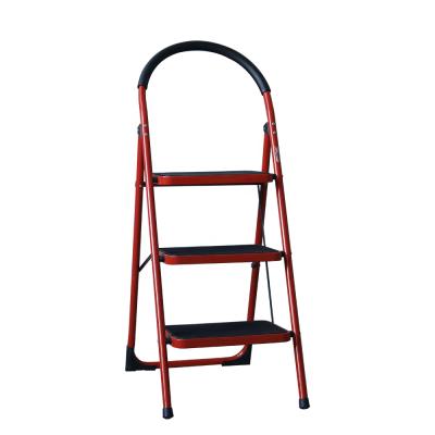 China Steel Folding Ladders 2 Step Folding Wide Step Ladder Made in China for sale