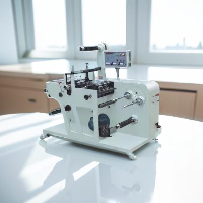 China ADHESIVE LABEL PAPER PROCESS MACHINERY FOR LABEL LENGTH OF DIE CUTTING 190-476 MM FULLY ROTARY DIE CUTTING MACHINERY for sale