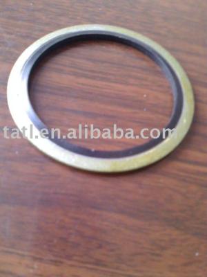 China Rubber with metal bonded joints, material is metal with rubber for sale