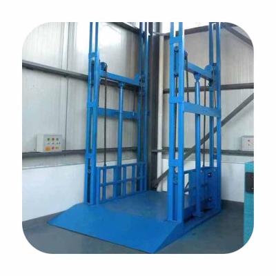 China Customizable Workshop 300kg 500kg 800kg 1000kg Small Electric Goods Lift Hydraulic Cargo Lift Warehouse Freight Lifter for sale