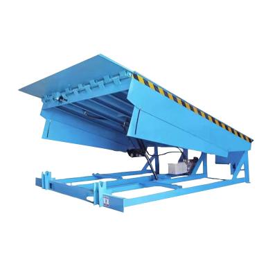 China Widely container loading and unloading mobile platform boarding bridge 8 tons electric hydraulic lifting platform can be customized for sale