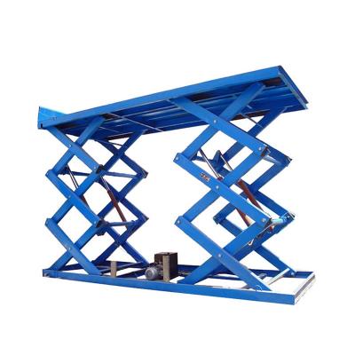 China Portable Lift 0.5Ton 1 Ton Trailer Hydraulic Scissor Mobile Hotels Warehouse Scissor Lift Vertical Cargo Working Lif for sale