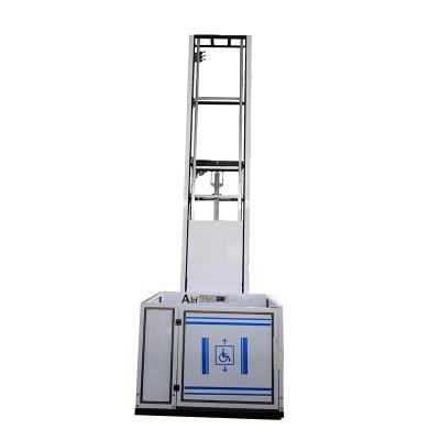 China Widely Wheelchair Accessible Vertical Platform Lift Outdoor Indoor Lift For Disable People Villa Home Lift for sale