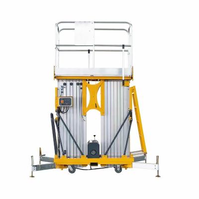 China Hotels Lift 4m 6m 8m 10m 12m 14m Aluminum Alloy Hydraulic Vertical Aerial Work Platform for sale