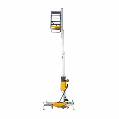 China Widely Four Mast Vertical Lift Aluminum Alloy Hoist Double Mast Aluminum Alloy Lift Lift For Indoor Aerial Work Platform for sale