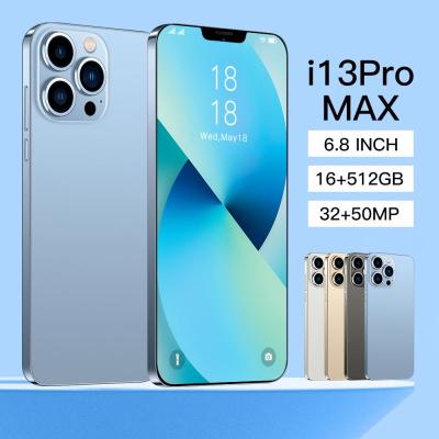 China Pro Max Smartphones 16GB+512GB Original Waterproof Mobile Phone Dual SIM Cellphone Unclocked i13 Phones for sale