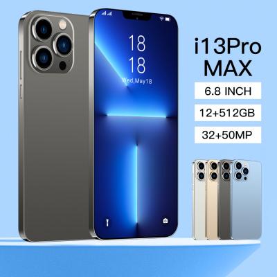 China i13 Pro Max Large Waterproof Smartphones 6800mah Battery Dual SIM 5G Cell Phones 16+512GB Memory Game Mobile Phones for sale