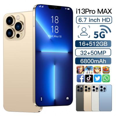 China Waterproof Hot Selling Phone13 Pro Max 12gb+512gb 6.7 Inch Full Display Android 10.0 Mobile Phone I13 Pro Max Cell Phone Smartphone for sale