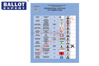 Chine Bulletin de vote vert non-enduit de C2S, bulletin de vote blanc de pâte de bois avec votre propre logo à vendre