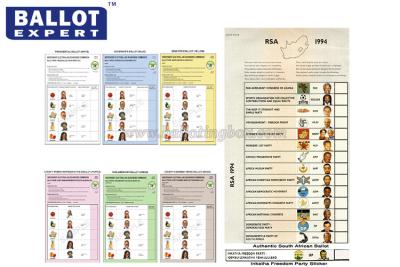 China Customized Uncoated Voting Ballot Paper SE - SCC0002 For Political Elections for sale