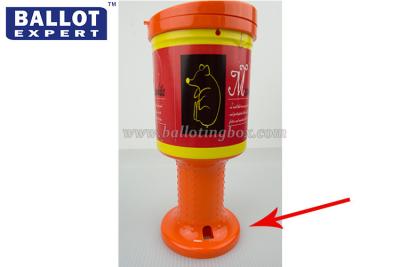 China Color Customized Plastic Charity Collection Boxes Polypropylene Material With Lid for sale