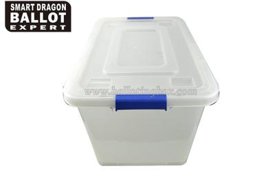 China Clear  Plastic  Storage Boxes Large Plastic Containers 100% PP Material for sale