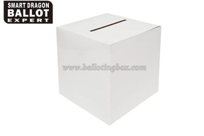 China Portable Small raffle boxes Cardboard Ballot Box Custom with Stamping Printing for sale