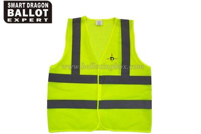 China Safety Equipment 100% Polyester Fluorescent Yellow Reflective Vest Car Reflective Tape for sale