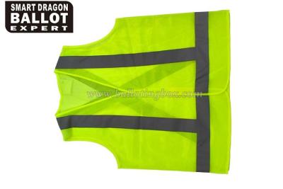 China Safety Reflective Clothing / Reflective Safety Vest Polyester Security Protection for sale