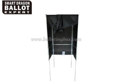 China Folding Aluminium Tables Cardboard Voting Booth Metal Black Voting Booth for sale