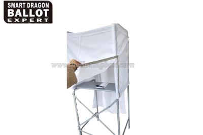 China Customizable Cardboard Metal White Voting Booth For Voter Ballot Stand for sale