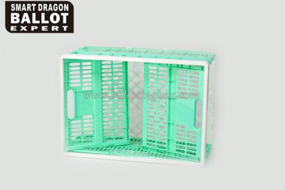 China Multifunctional Foldable Plastic Storage Turnover Box With Comfortable Handles for sale