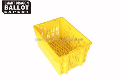 China Fruit And Vegetable Perforated Plastic Storage Turnover Box / Pp Crates for sale