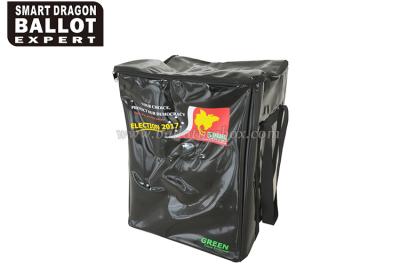 China Recycled Foldable Election Box For Election Campaign With Zipper Lock for sale