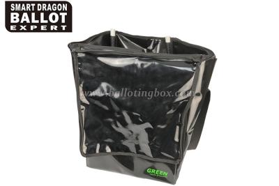 China Eco - Friendly Pvc Collapsible Ballot Box High 45cm / Black Voting Bag for sale