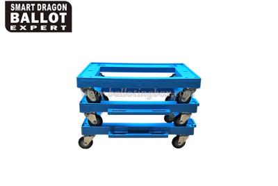 China Eco - Friendly Material PP Plastic Moving Dolly Cart Size 57.5*37.5*14.5 for sale