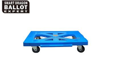 China Movable PP Plastic Dolly Trolley Platform Structure / Moving Equipment Dolly for sale