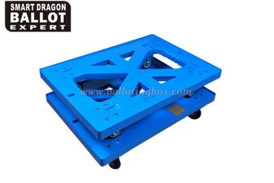 China Four Wheels Plastic Moving Dolly For Supermarket / Grocery Shop OEM Approve for sale