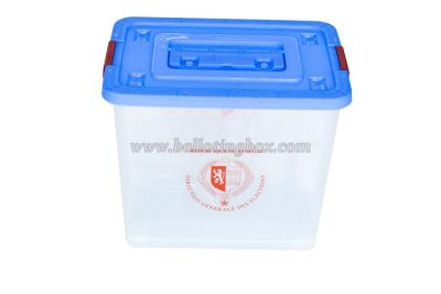 China Unique Transparent Plastic Ballot Box Base 46.3*31cm Non - Toxic for sale