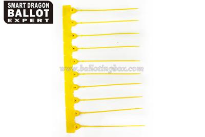 China Yellow Plastic Security Seals For Airline Catering / Express / Banks for sale