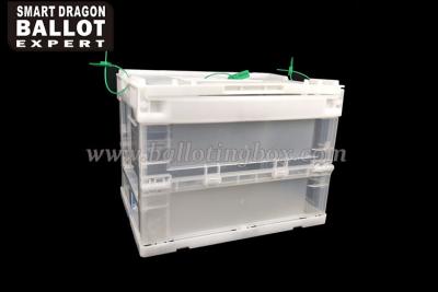 China ISO14001 100% Pure Material Plastic Ballot Boxes / Folding Election Box for sale