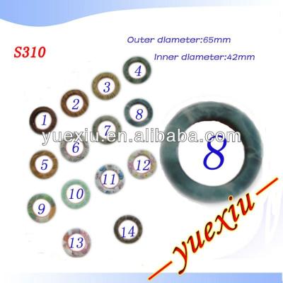 China New design stock size metal rods plastic lot customized curtain eyelet ring for decoration for sale