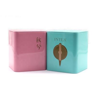 China Beautiful Tea China Manufacturer Production High Quality Candy Color Tea Tin Cans for sale