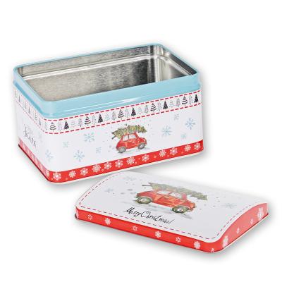 China Hot Selling Custom 4 Color Printing Small Rectangular Rectangular Metal Candy Mint Tin Box for sale