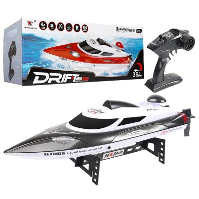 China 2023 2.4G Obstacle Avoidance Boat 2.4G 35km/h High Speed ​​Wireless Remote Control RC Boat Water Toy Remote Control Speedboat for sale