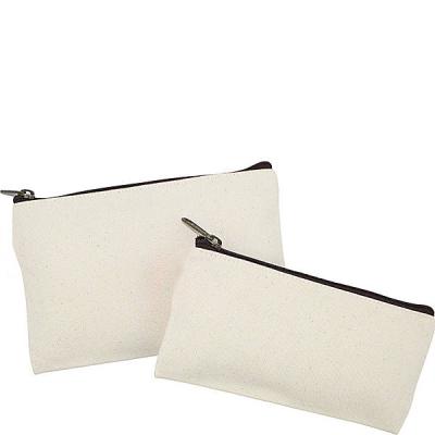 China Fashion Hot Sale Recycle Pouch Foldable Makeup Cotton Carry Travel Eco Canvas Organic Cosmetic Bags for sale