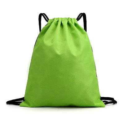 China Recyclable Durable Water Resistant Polyester Gifts Bags Waterproof Drawstring Bags Backpacking Bags For Shoes for sale