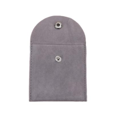 China Recyclable High Quality Jewelry Pouch Custom Suede Velvet Envelope Fin Pouches Jewelry Gift Bags for sale