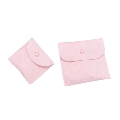 China Factory Direct Custom Packaging Envelope Gift Jewelry Bags Velvet Pouch Recyclable With Logo for sale