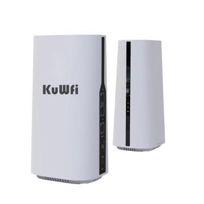 China KuWFi Router WiFi Gigabit Ethernet Port 5G Wifi Router High Speed ​​Joint CPE 4g Wifi Wireless Router With Sim Card Slot for sale