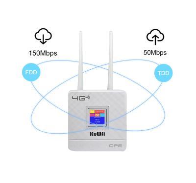 China 4g Kuwfi Brand New OEM 4g Wifi Router Sim Card FCC CE Certified Long Range Wifi Extra for sale