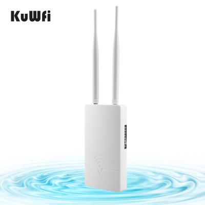 China Fast deliveryKuWFi 1200mbps poe wireless outdoor router dual band wifi antenna rj45 ap11ac outdoor access point waterproof outdoor router 2*5dBi dual band access point for sale