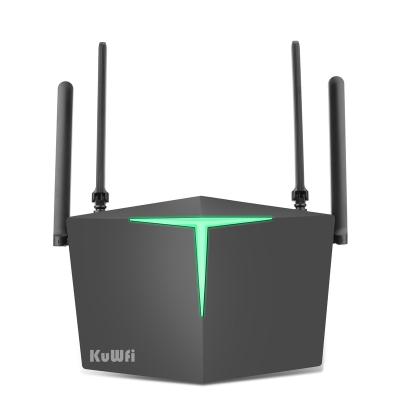 China KuWFi Users Desktop 128 Gigabit Wifi 6 Wireless 5g Router 1800Mbps Dual Band Dual Band Smart Router 4g Wireless Router With Sim Card for sale