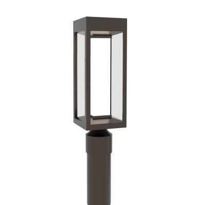 China Garden Manufacturer Wholesale Led Post 12w Outdoor Lighting Aluminum Seeded Light Modern Design Rock Clear Body for sale