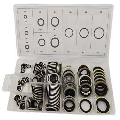 Κίνα Σφραγίδα πετρελαίου Dowty Washer Assortment Metric 6 8 10 12 22 24mm O Ring Box Χρυσό Μπλε προς πώληση